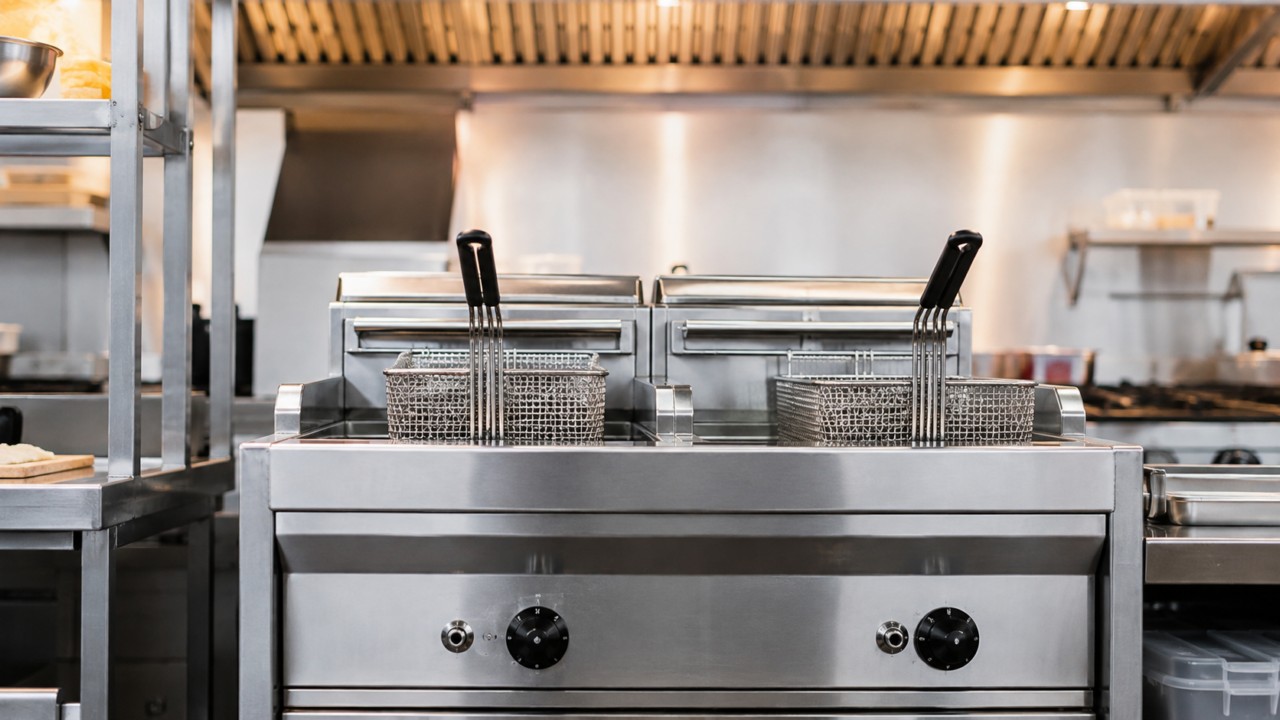 Friggitrice per ristoranti professionale in cucina attrezzata 3