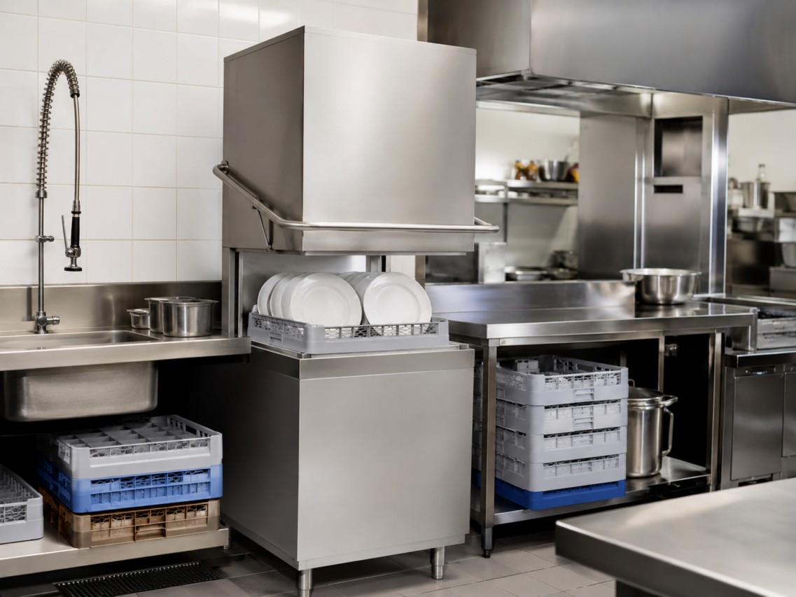 lavastoviglie a capote Compack in cucina professionale 2